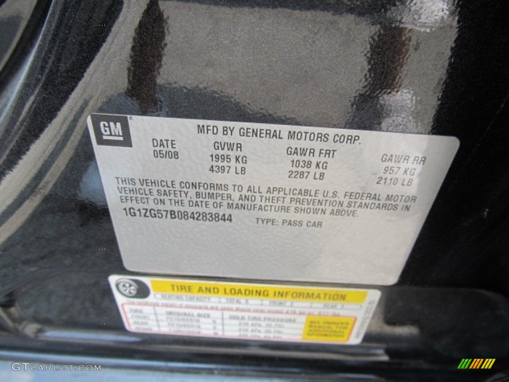 2008 Malibu LS Sedan - Black Granite Metallic / Titanium Gray photo #14