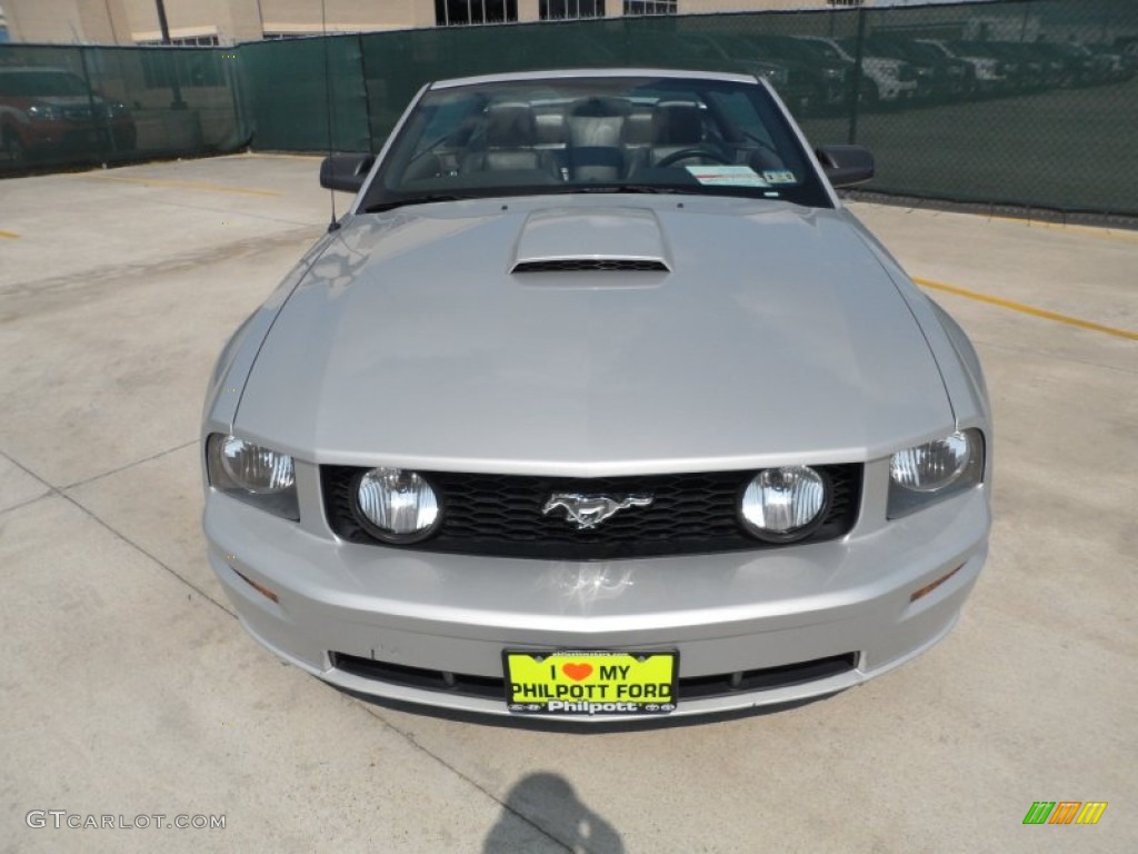 2007 Mustang GT Premium Convertible - Satin Silver Metallic / Dark Charcoal photo #8