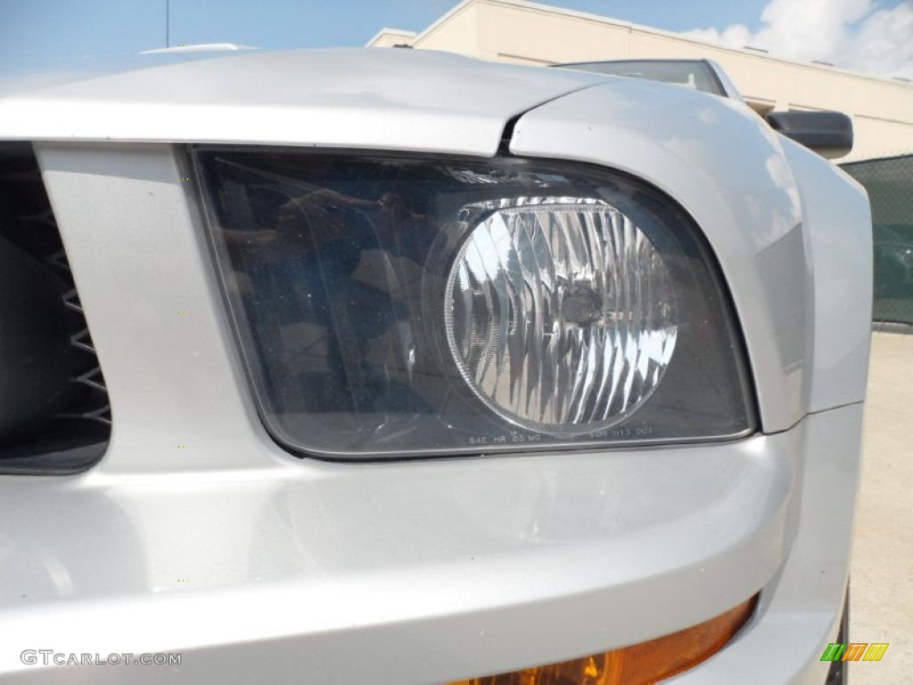 2007 Mustang GT Premium Convertible - Satin Silver Metallic / Dark Charcoal photo #10