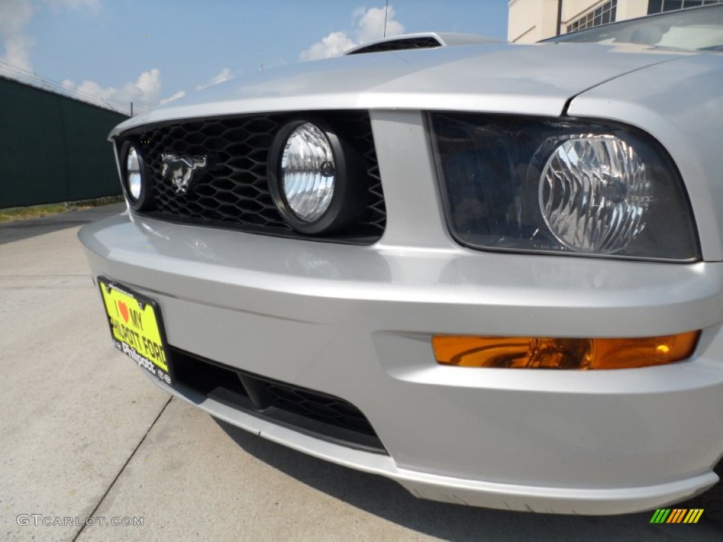 2007 Mustang GT Premium Convertible - Satin Silver Metallic / Dark Charcoal photo #11