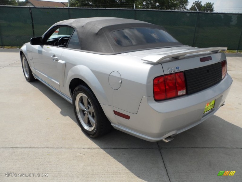 2007 Mustang GT Premium Convertible - Satin Silver Metallic / Dark Charcoal photo #46