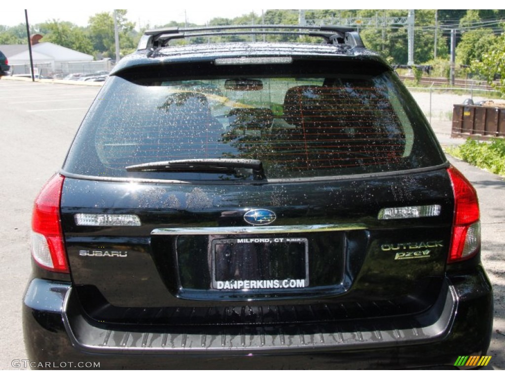 2009 Outback 2.5i Special Edition Wagon - Obsidian Black Pearl / Off Black photo #6