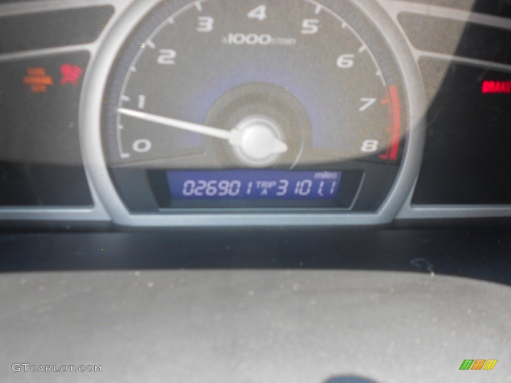 2008 Civic EX Coupe - Alabaster Silver Metallic / Gray photo #4