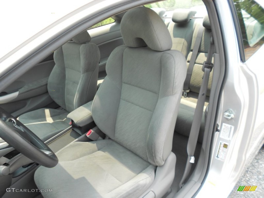 2008 Civic EX Coupe - Alabaster Silver Metallic / Gray photo #6