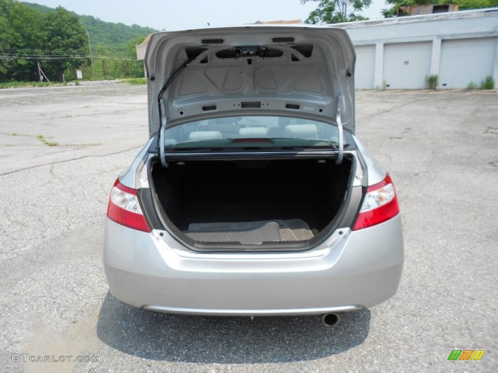 2008 Civic EX Coupe - Alabaster Silver Metallic / Gray photo #8