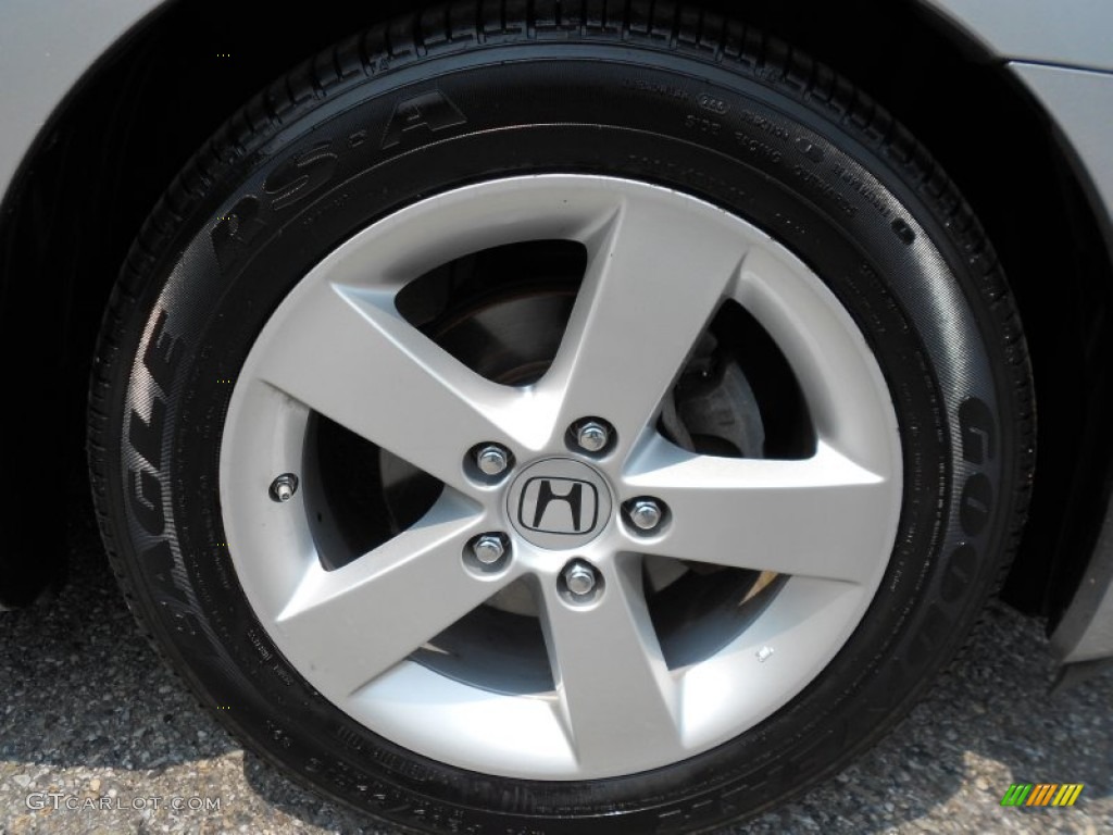 2008 Civic EX Coupe - Alabaster Silver Metallic / Gray photo #9