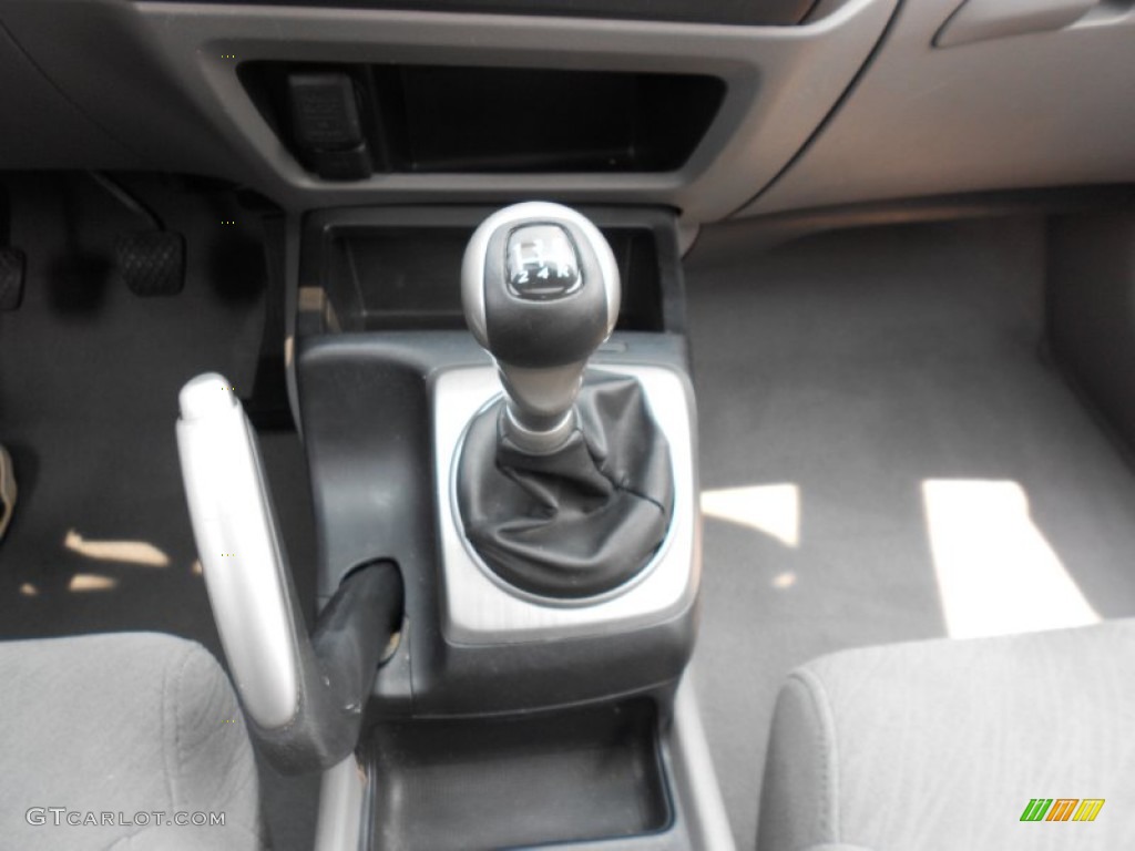 2008 Civic EX Coupe - Alabaster Silver Metallic / Gray photo #15