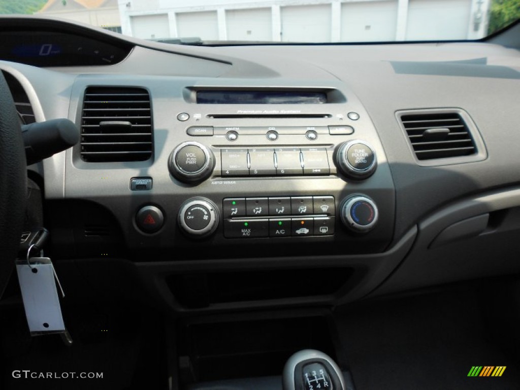 2008 Civic EX Coupe - Alabaster Silver Metallic / Gray photo #17