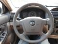 2005 Kia Spectra Beige Interior Steering Wheel Photo