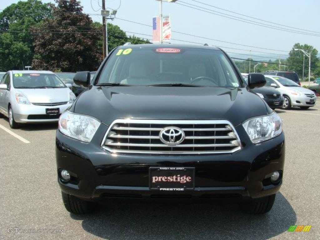 2010 Highlander Limited 4WD - Black / Ash photo #2