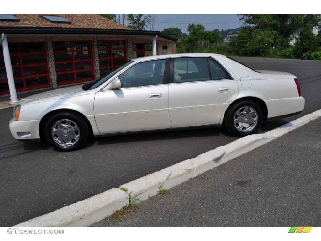 White Diamond Pearl 2002 Cadillac DeVille DHS Exterior Photo #50346750