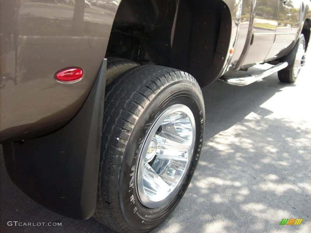 2008 Silverado 3500HD LTZ Extended Cab 4x4 Dually - Desert Brown Metallic / Light Cashmere/Ebony photo #14