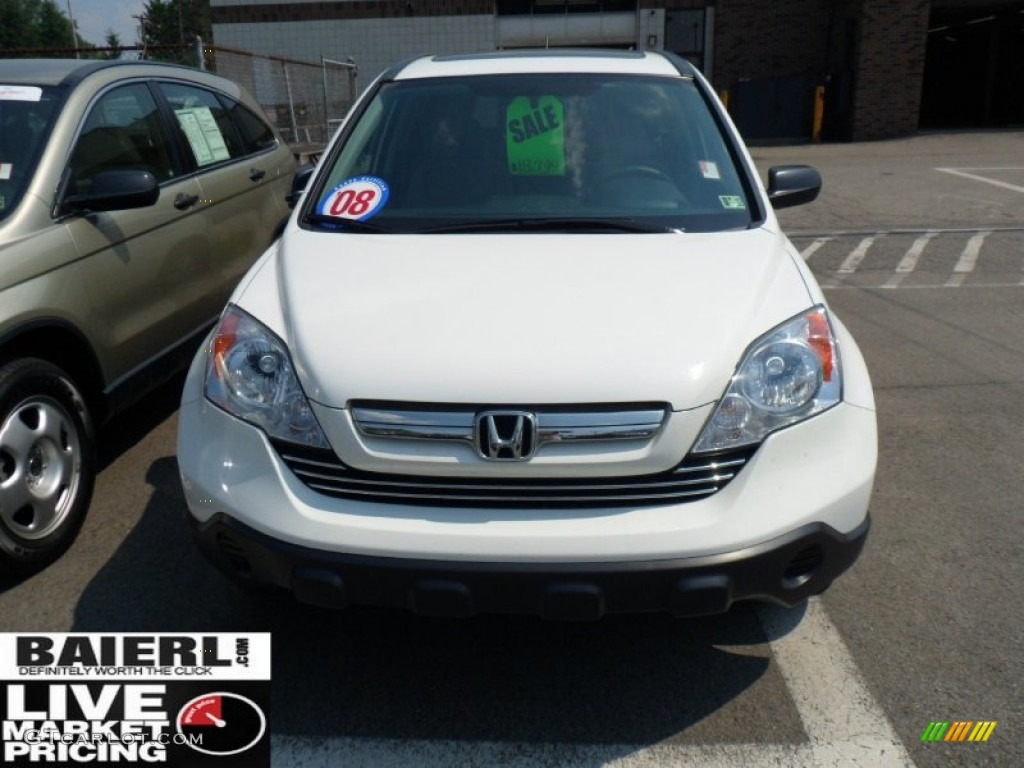 2008 CR-V EX 4WD - Taffeta White / Gray photo #2