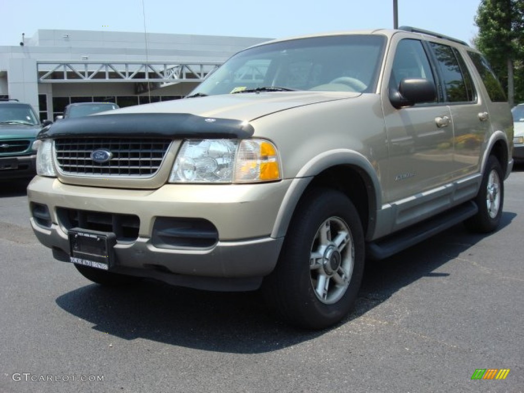 2002 Explorer XLT 4x4 - Harvest Gold Metallic / Medium Parchment photo #1