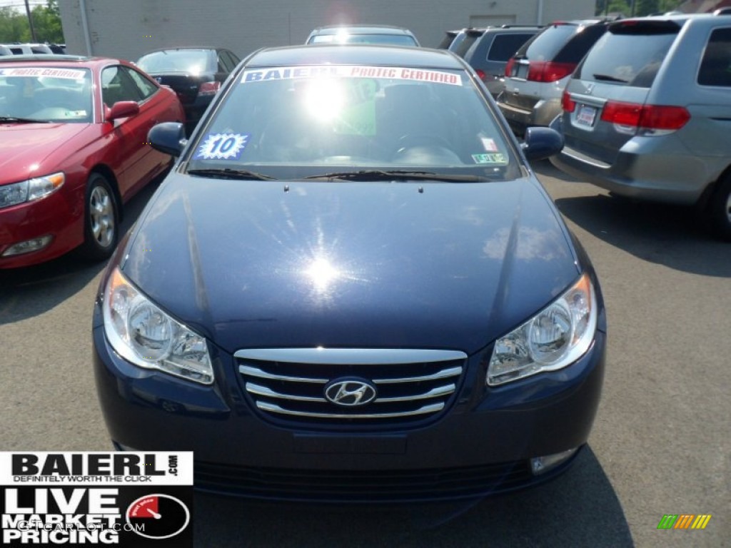 2010 Elantra GLS - Regatta Blue / Gray photo #2