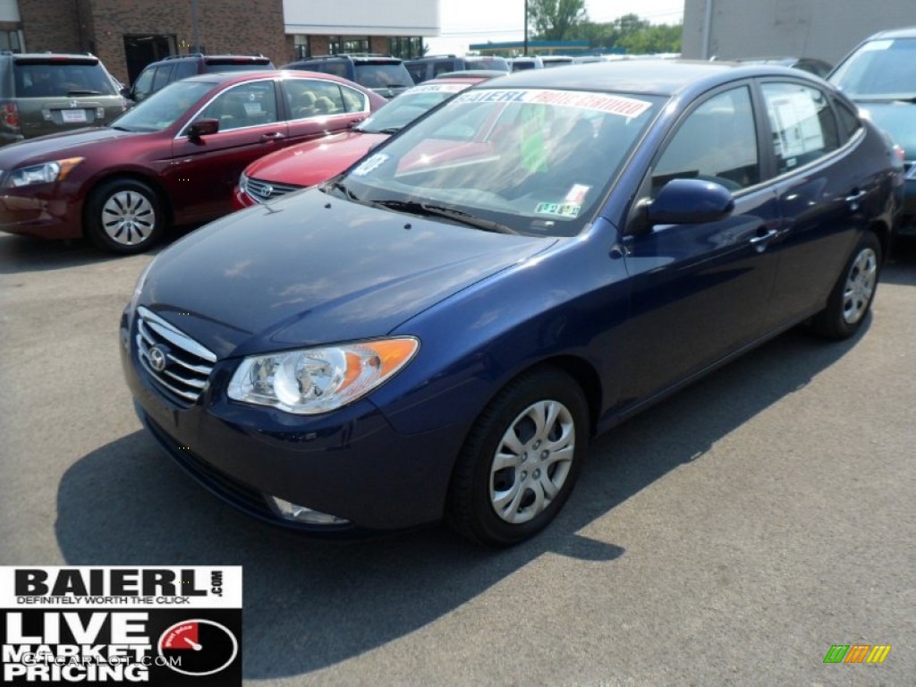 2010 Elantra GLS - Regatta Blue / Gray photo #3