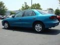 1997 Bright Blue Metallic Pontiac Sunfire SE Sedan  photo #3