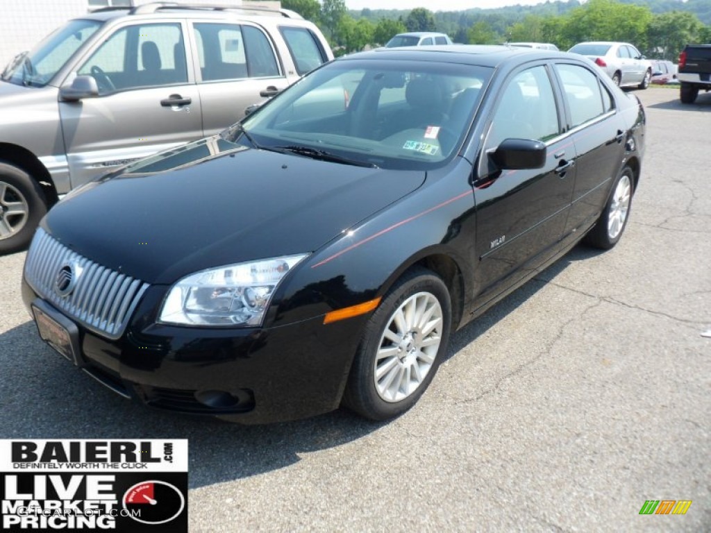 2008 Milan I4 Premier - Black / Dark Charcoal photo #2