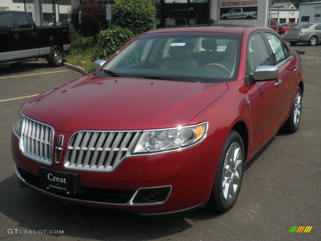 2011 MKZ AWD - Red Candy Metallic / Light Camel photo #1