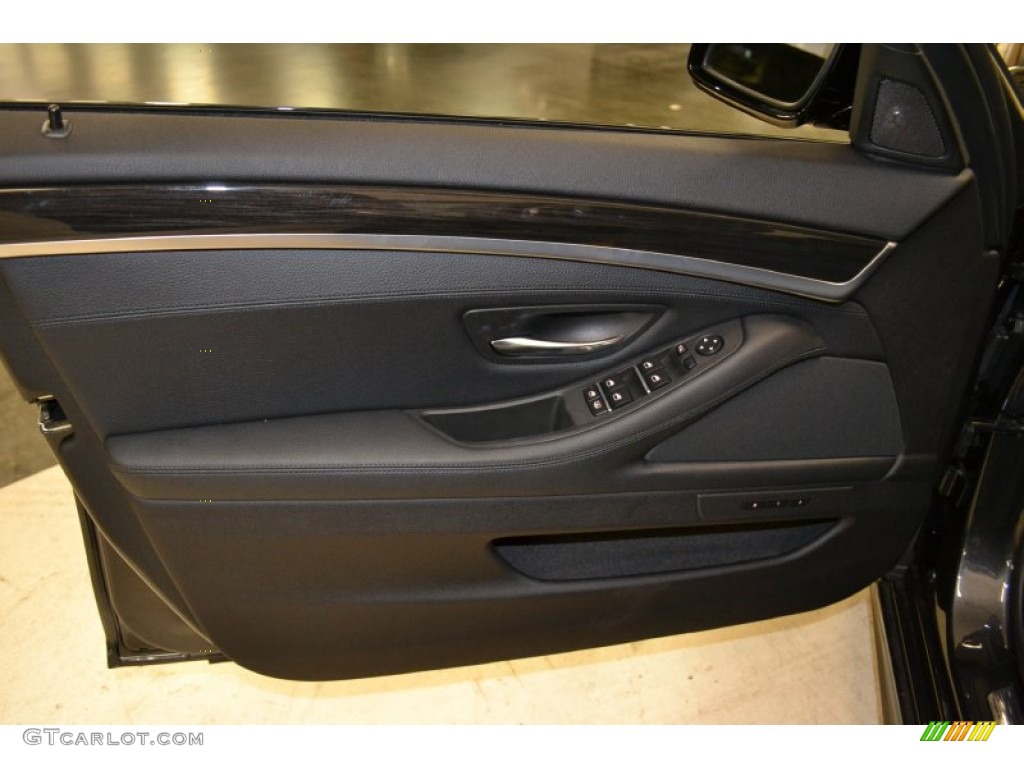 2011 5 Series 535i Sedan - Dark Graphite Metallic / Black photo #14