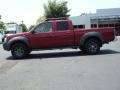 2002 Molten Lava Red Pearl Nissan Frontier XE Crew Cab  photo #3