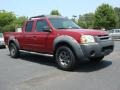 2002 Molten Lava Red Pearl Nissan Frontier XE Crew Cab  photo #7