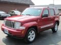 2008 Inferno Red Crystal Pearl Jeep Liberty Limited 4x4  photo #1