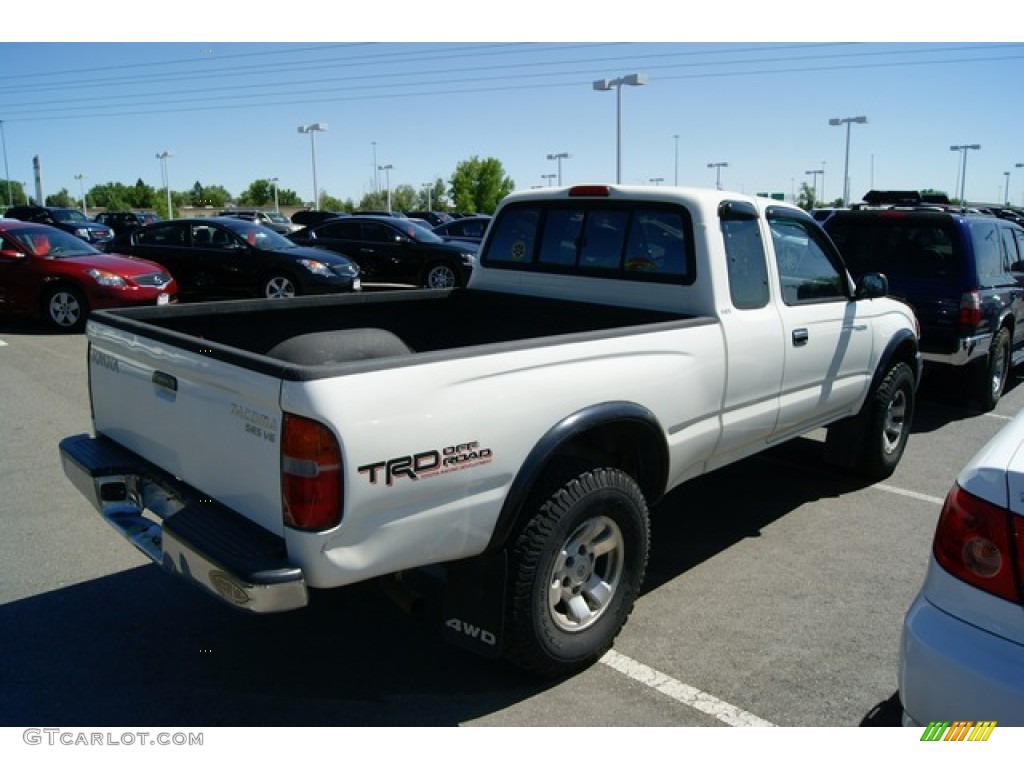 1998 Tacoma V6 TRD Extended Cab 4x4 - White / Gray photo #2