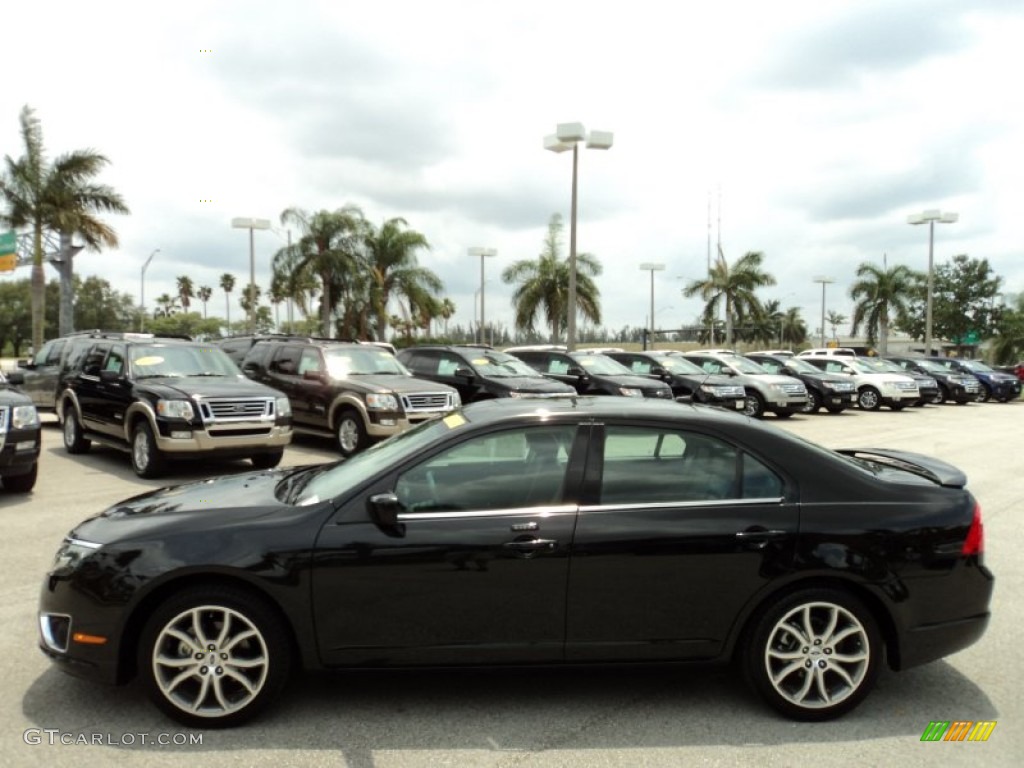 2010 Fusion SEL V6 - Tuxedo Black Metallic / Charcoal Black photo #10