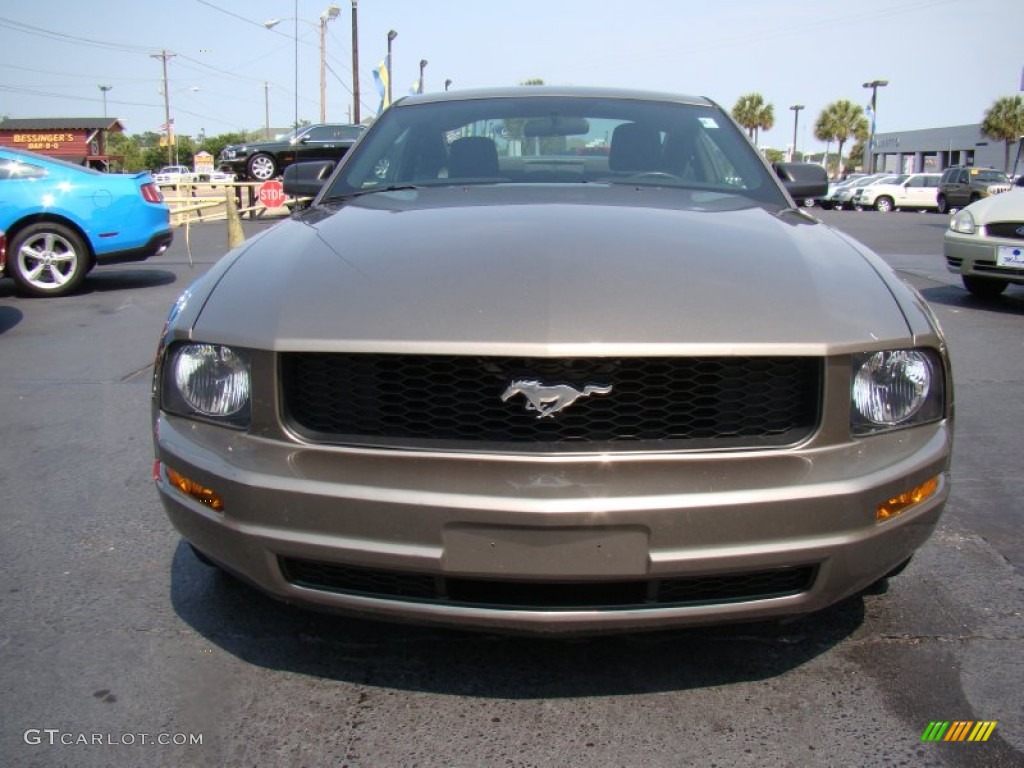 2005 Mustang V6 Premium Coupe - Mineral Grey Metallic / Dark Charcoal photo #3