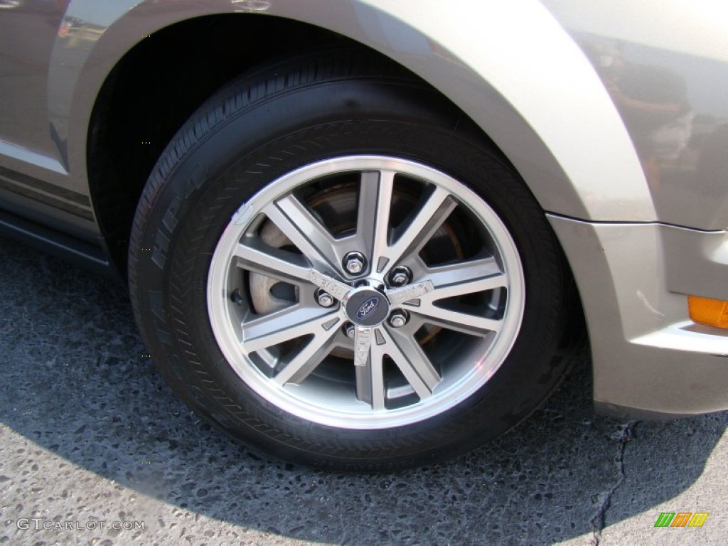 2005 Mustang V6 Premium Coupe - Mineral Grey Metallic / Dark Charcoal photo #26