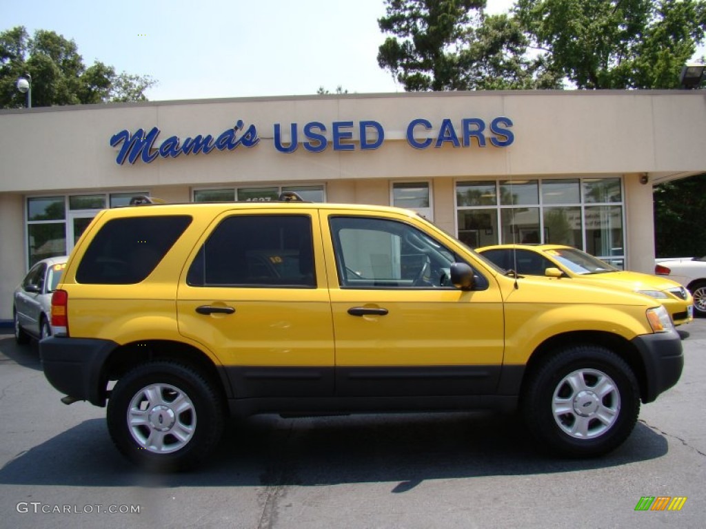 2003 Escape XLT V6 4WD - Chrome Yellow Metallic / Medium Dark Flint photo #1