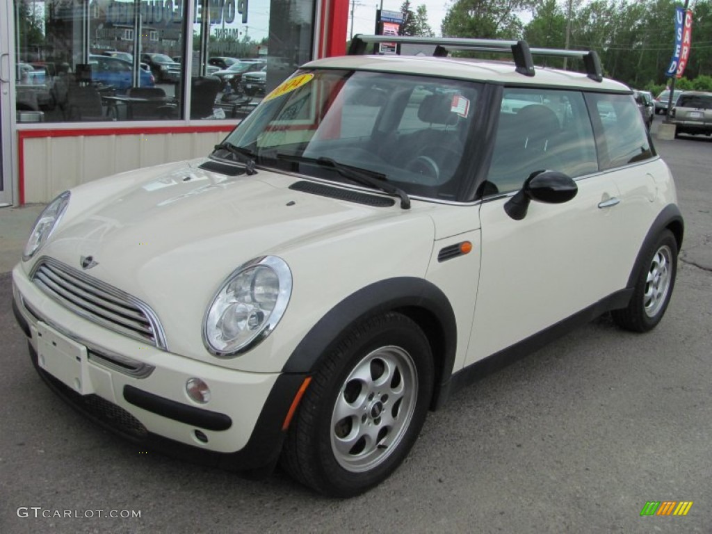 2004 Cooper Hardtop - Pepper White / Panther Black photo #1