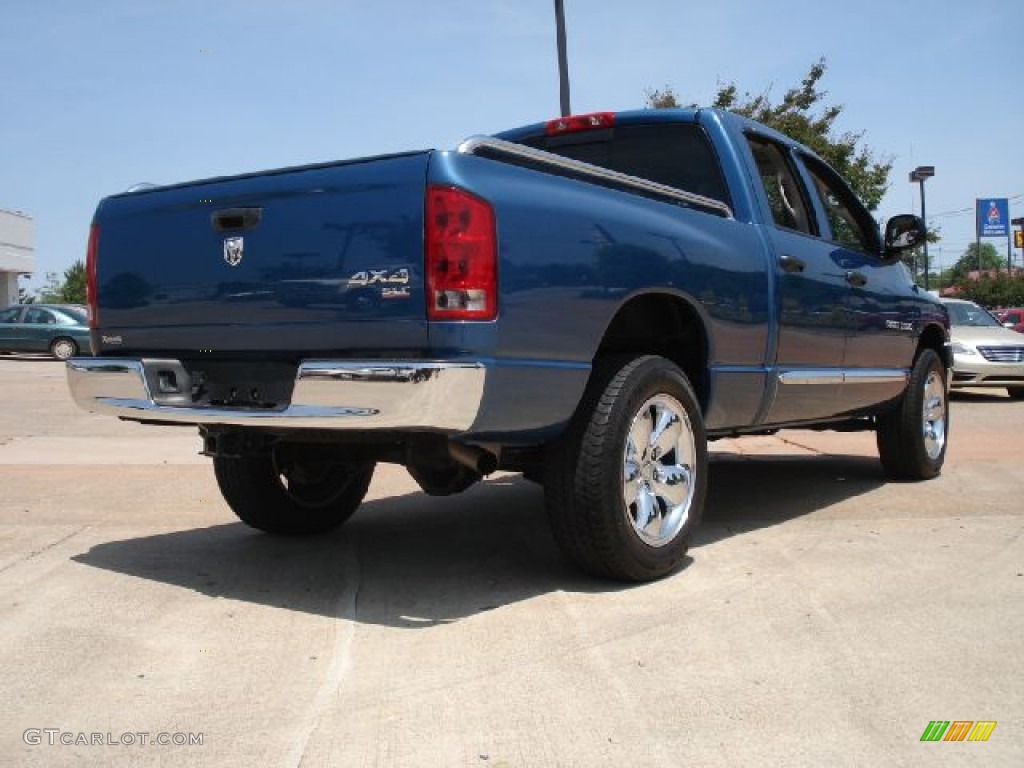 2005 Ram 1500 SLT Quad Cab 4x4 - Patriot Blue Pearl / Dark Slate Gray photo #3