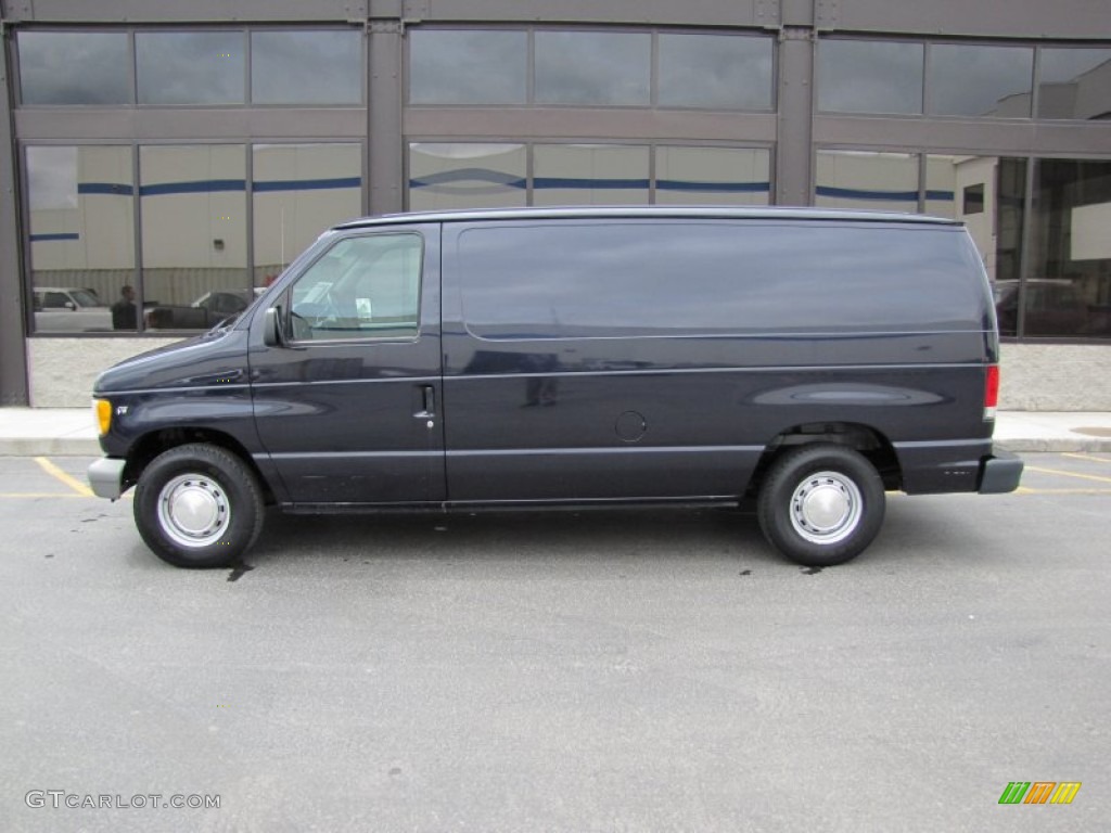 Deep Wedgewood Blue Metallic 2000 Ford E Series Van E150 Commercial Exterior Photo #50360232