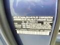 2005 Chrysler Crossfire Limited Roadster Info Tag