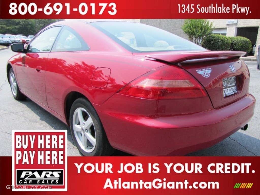 2003 Accord EX Coupe - San Marino Red / Ivory photo #2