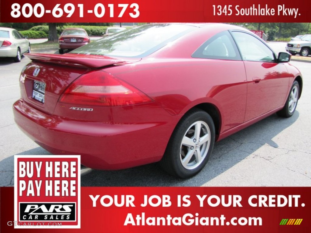 2003 Accord EX Coupe - San Marino Red / Ivory photo #3