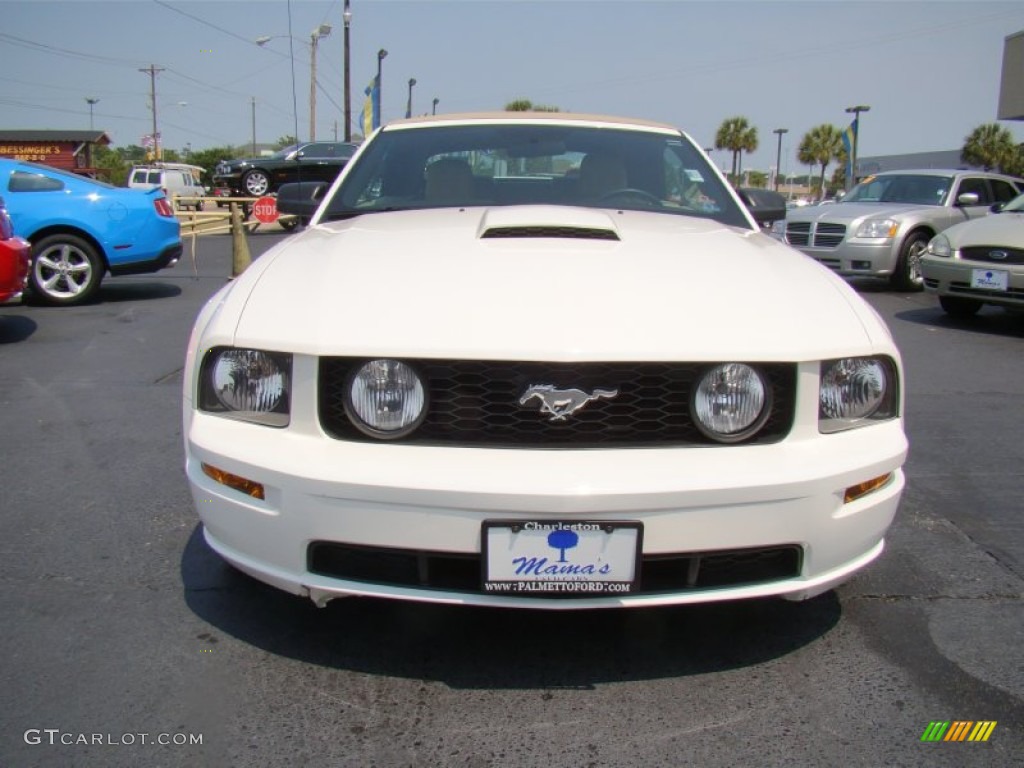 2007 Mustang GT Premium Convertible - Performance White / Medium Parchment photo #3