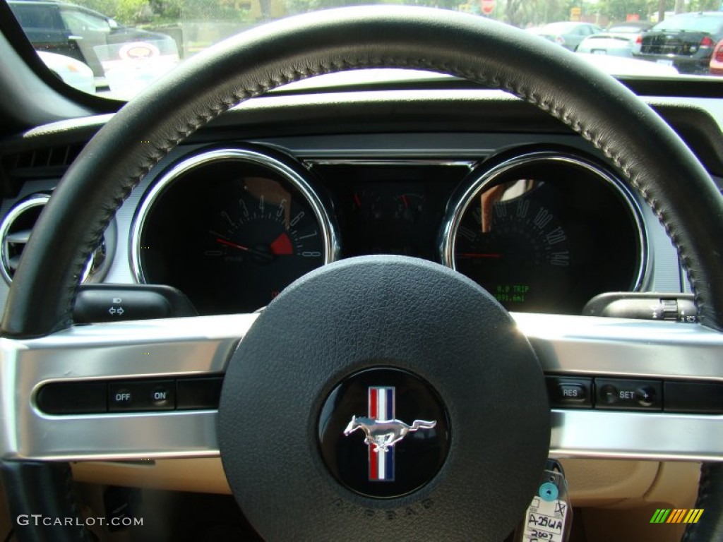 2007 Mustang GT Premium Convertible - Performance White / Medium Parchment photo #19