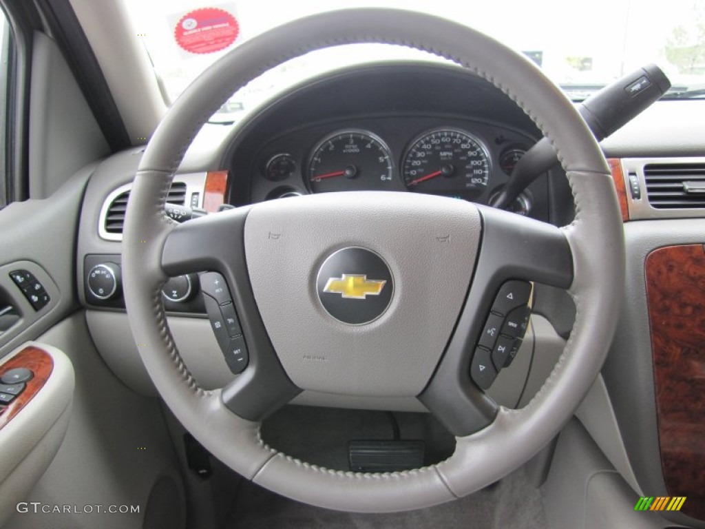 2007 Chevrolet Tahoe LTZ 4x4 Dark Titanium/Light Titanium Steering Wheel Photo #50361780
