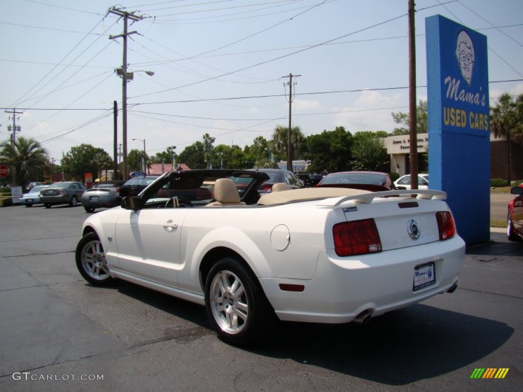 2007 Mustang GT Premium Convertible - Performance White / Medium Parchment photo #25