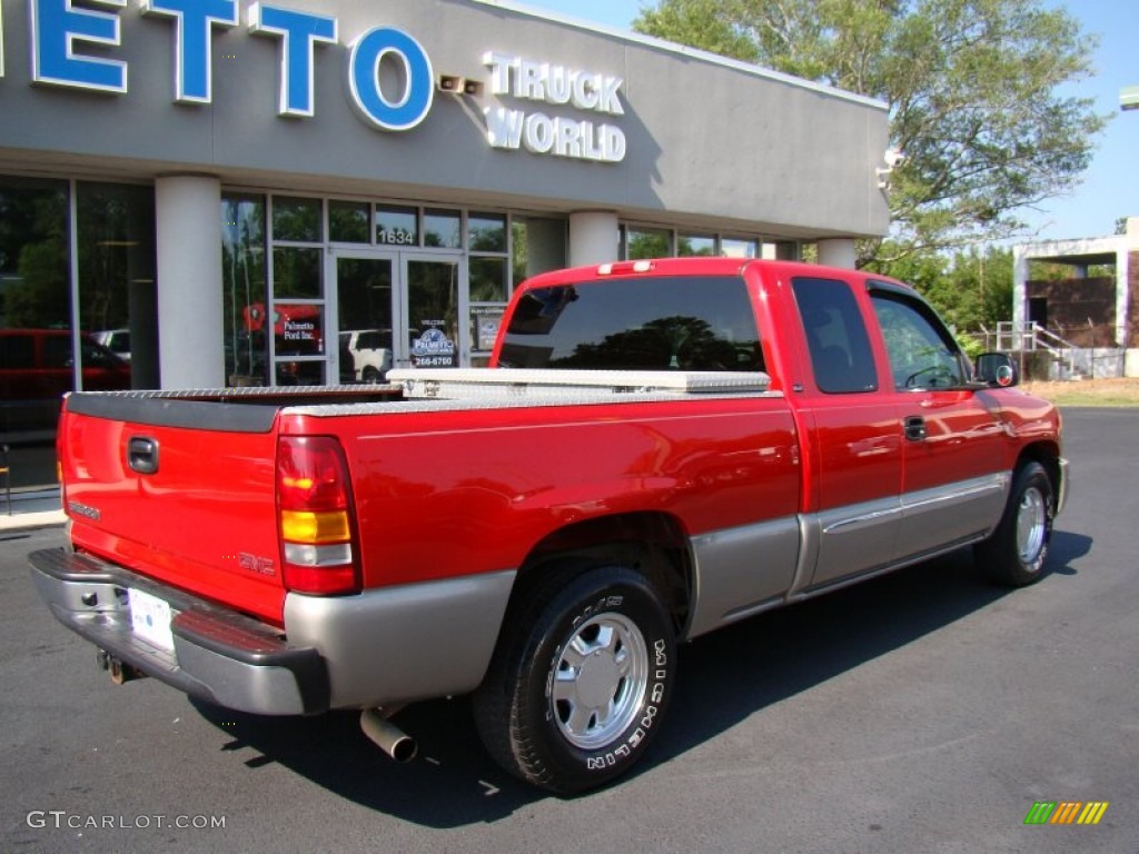 2003 Sierra 1500 Extended Cab - Fire Red / Dark Pewter photo #8