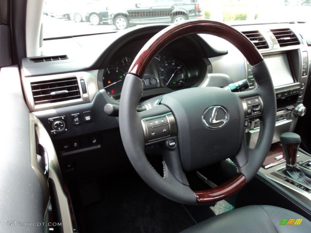 2010 Lexus GX 460 Black Steering Wheel Photo #50363121