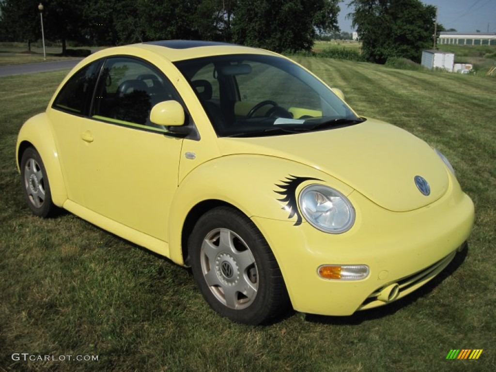2000 New Beetle GLS Coupe - Yellow / Black photo #1