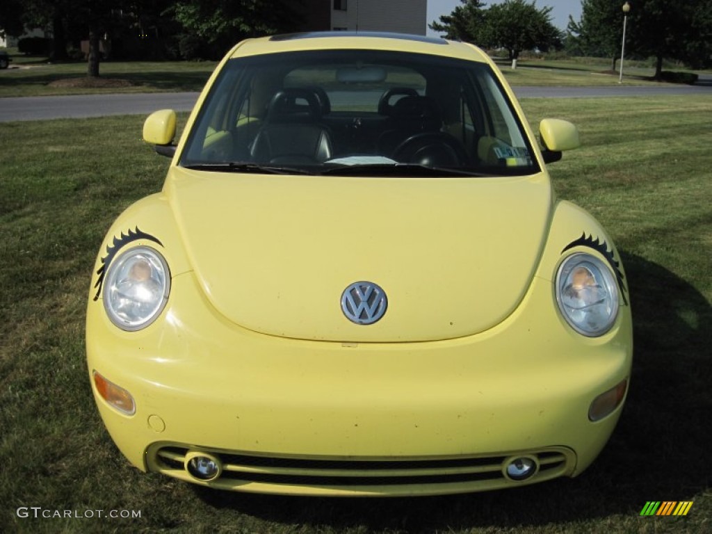 2000 New Beetle GLS Coupe - Yellow / Black photo #2