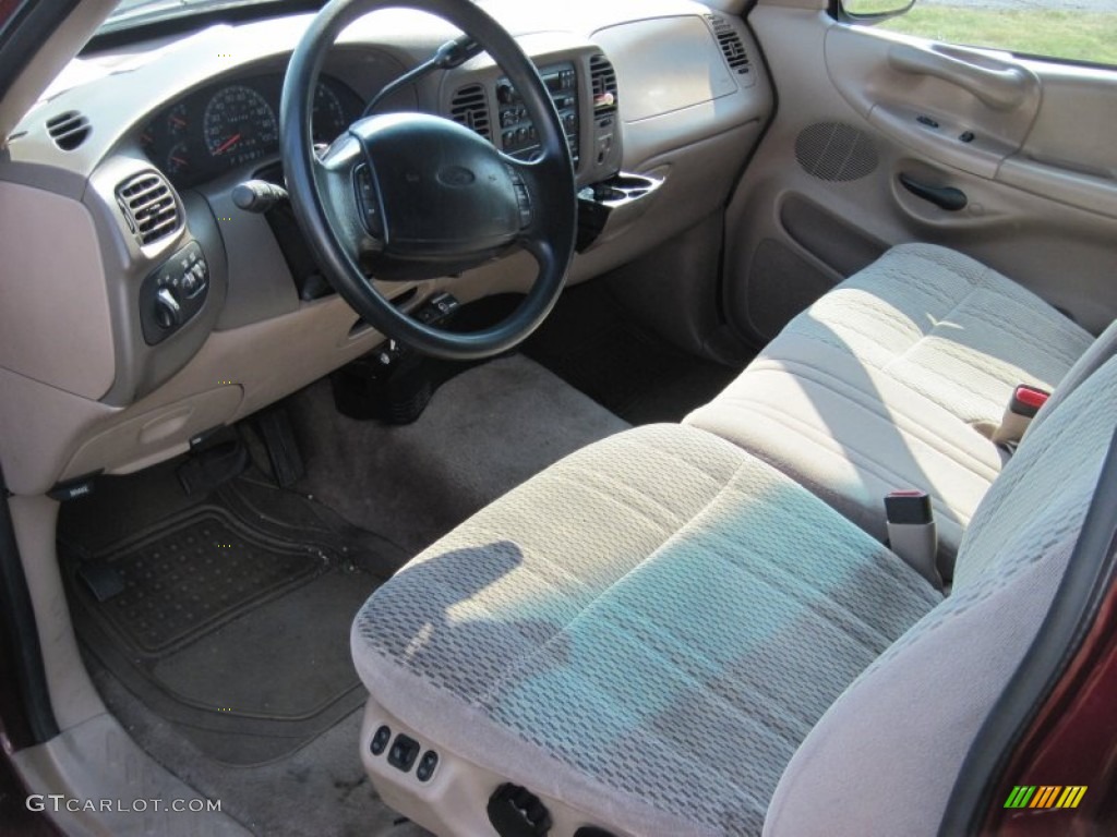 Prairie Tan Interior 1997 Ford F250 XLT Extended Cab Photo #50364714