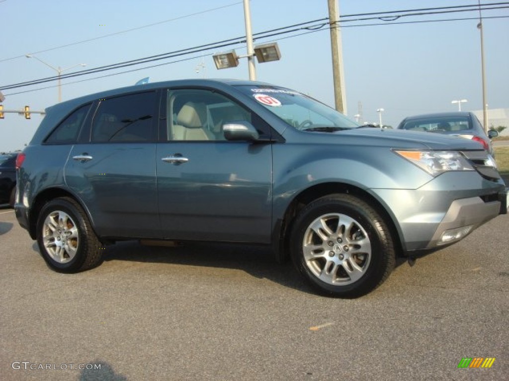 2007 MDX Technology - Steel Blue Metallic / Taupe photo #4