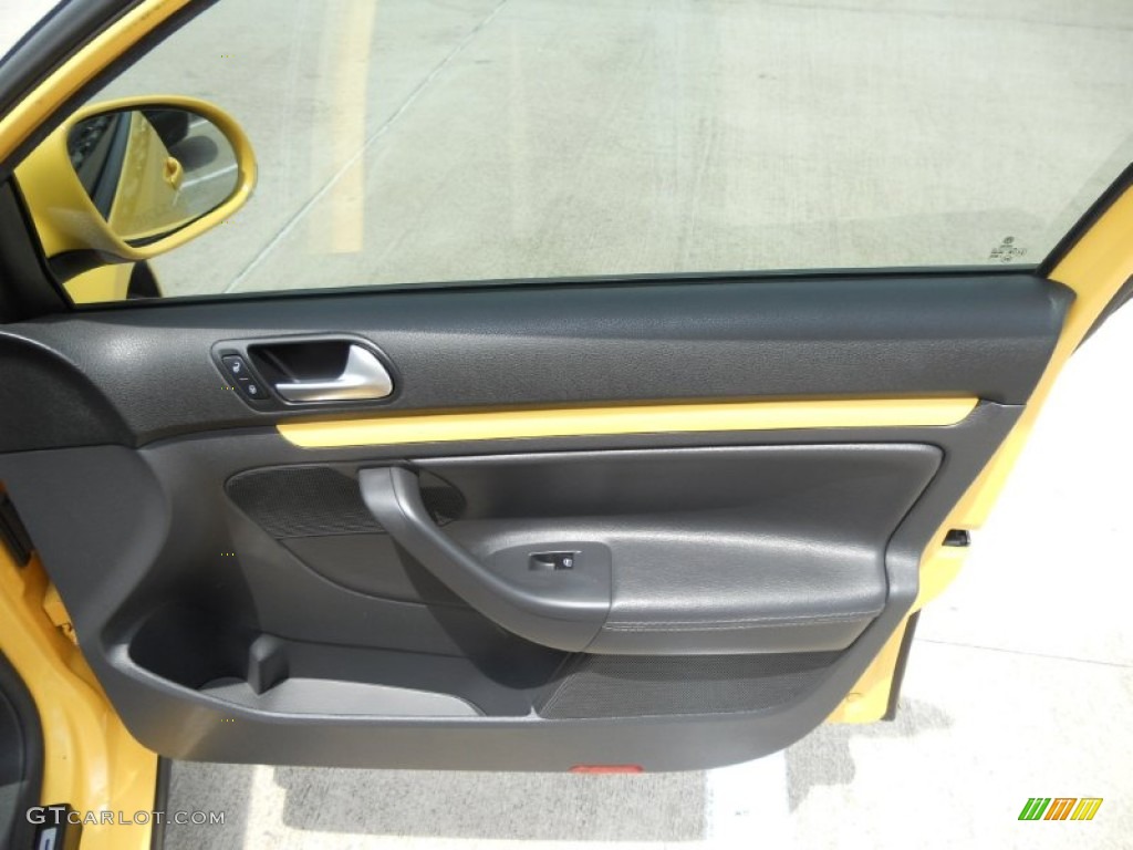 2007 Volkswagen Jetta GLI Fahrenheit Edition Sedan Anthracite Door Panel Photo #50366625
