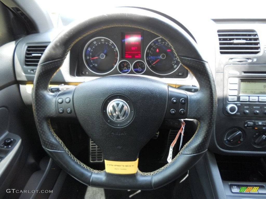 2007 Volkswagen Jetta GLI Fahrenheit Edition Sedan Anthracite Steering Wheel Photo #50366698